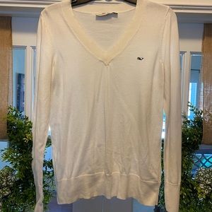 Vineyard Vines Heritage Cotton V-neck Sweater, SzS